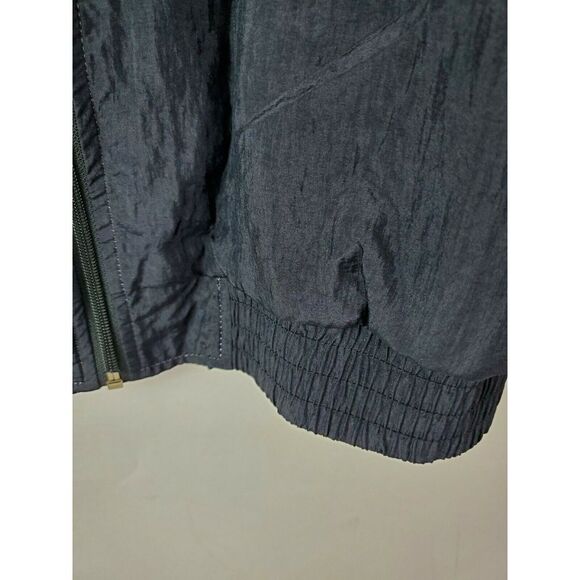 VTG Sunterra Womens Black M Totally 80s‎ Windbreaker Jacket Block Abstract Retro - Picture 6 of 8